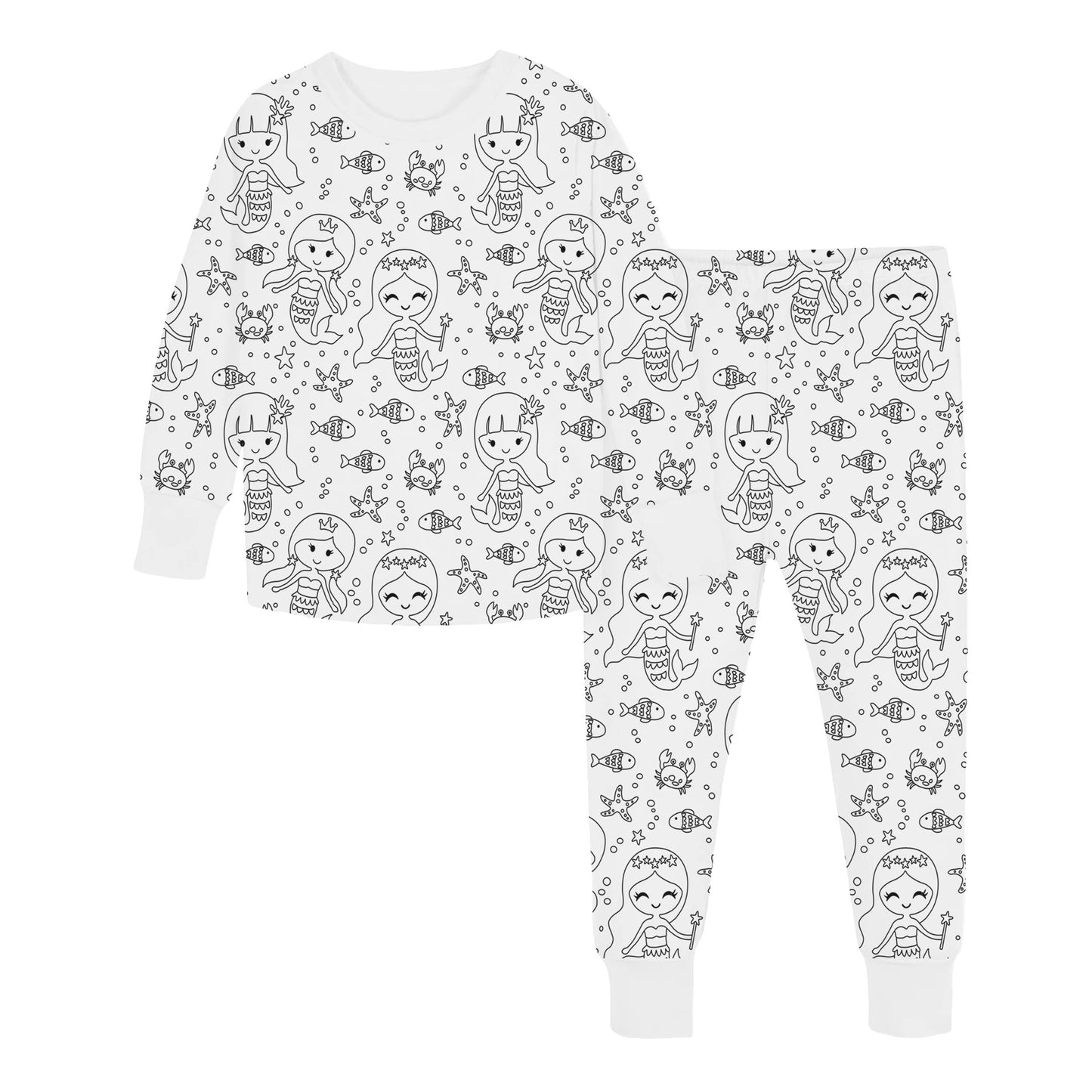 Snooze Avenue Coloring Pajamas for Kids