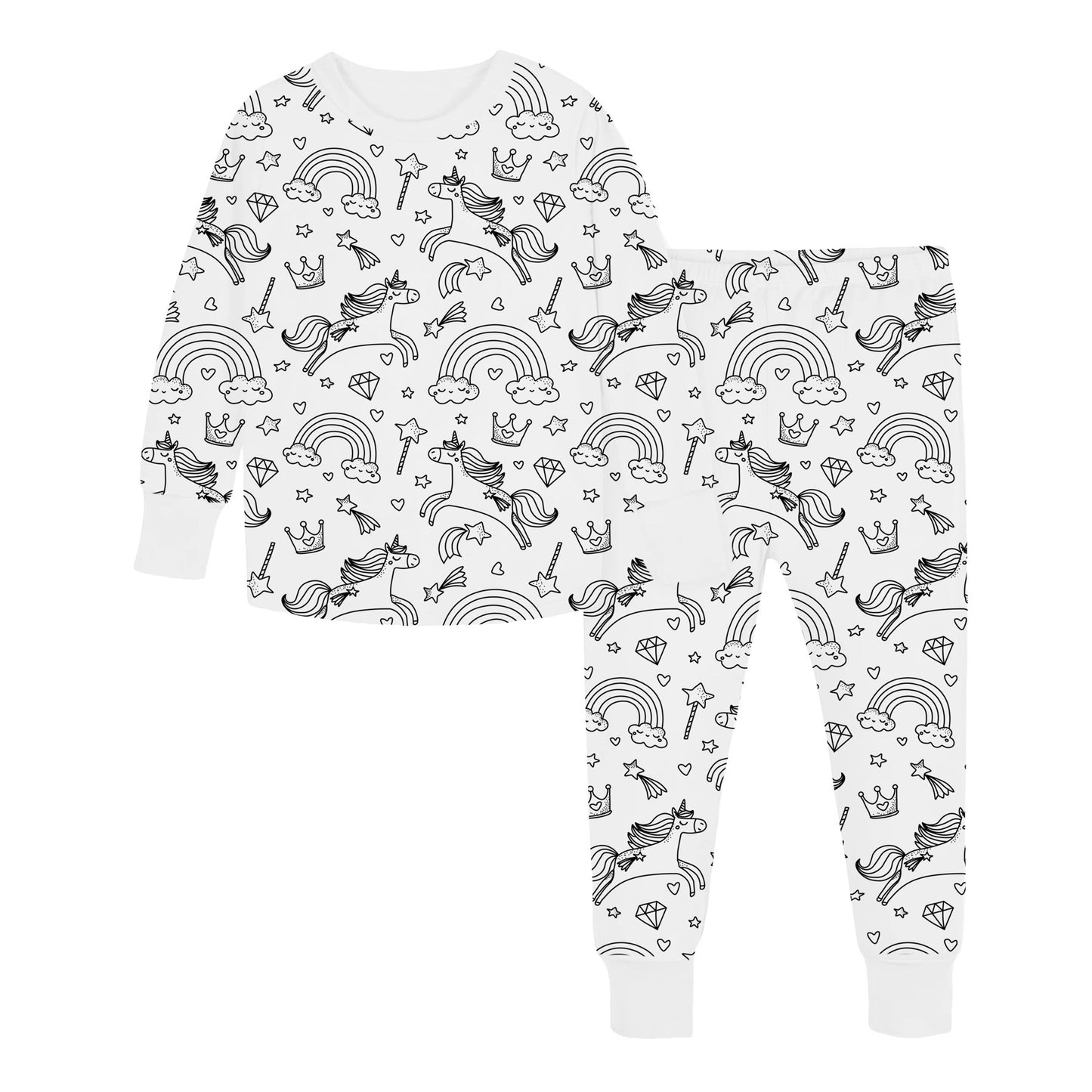 Snooze Avenue Coloring Pajamas for Kids