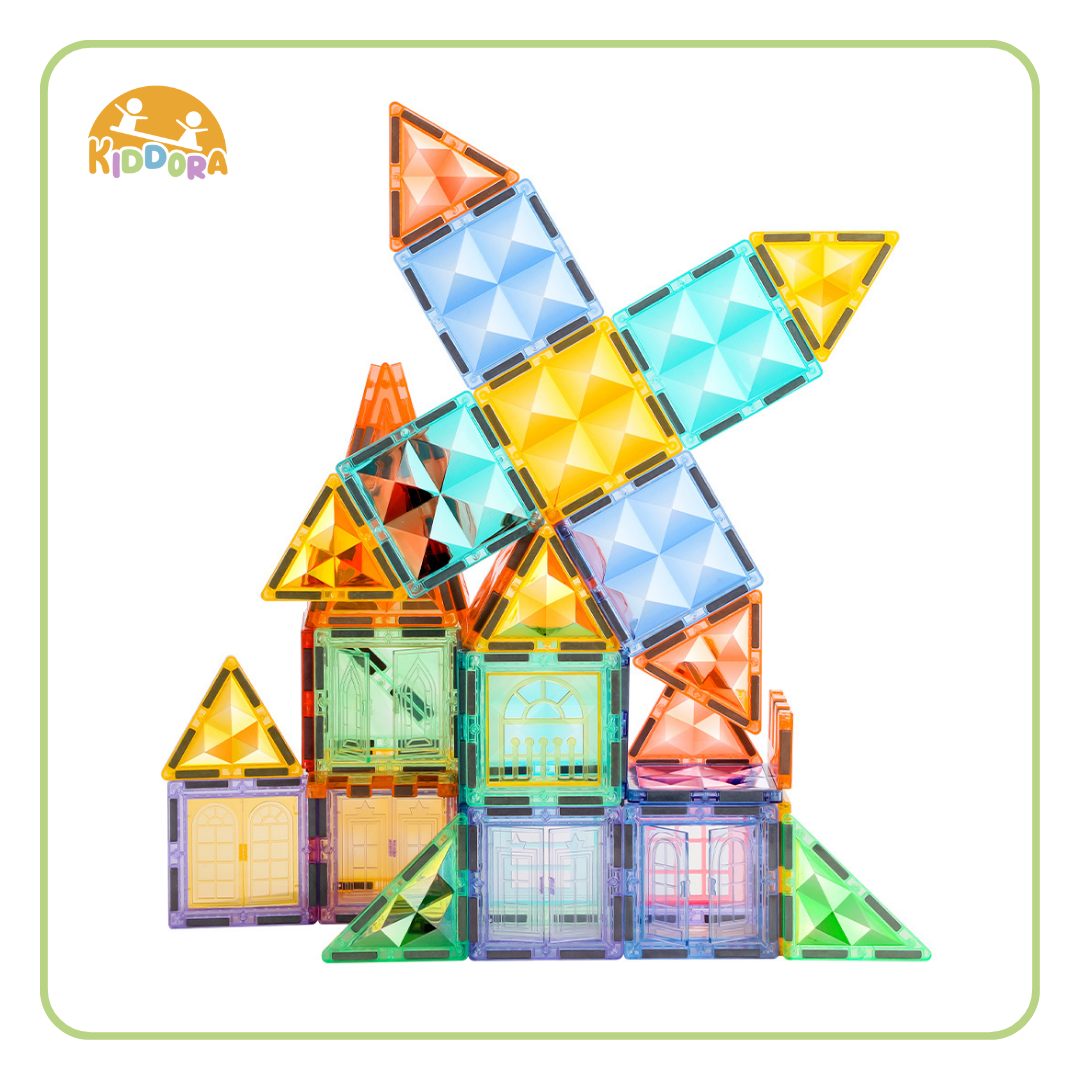 Kiddora Kebo Starshine Magnetic Tiles (100pcs)