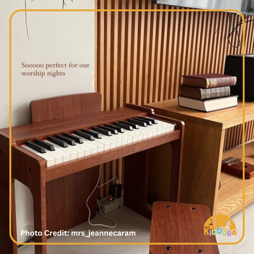 Kiddora Mini Maestro: Wooden Kids Piano