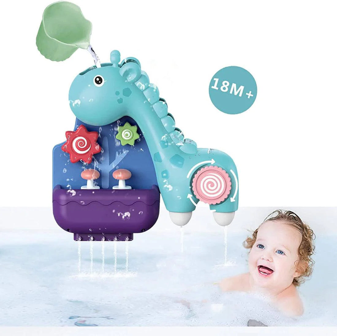 Little Fat Hugs Bathing Giraffe Bath Toy