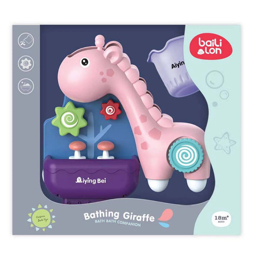 Little Fat Hugs Bathing Giraffe Bath Toy