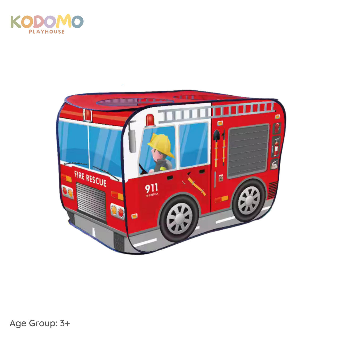 Kodomo Playhouse Fire Truck Tent