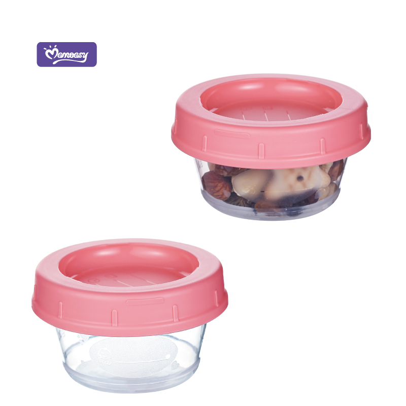 Momeasy 3pcs Multifunction Microwavable Storage Container Food Powder Milk Container with Label