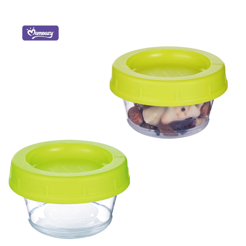 Momeasy 3pcs Multifunction Microwavable Storage Container Food Powder Milk Container with Label