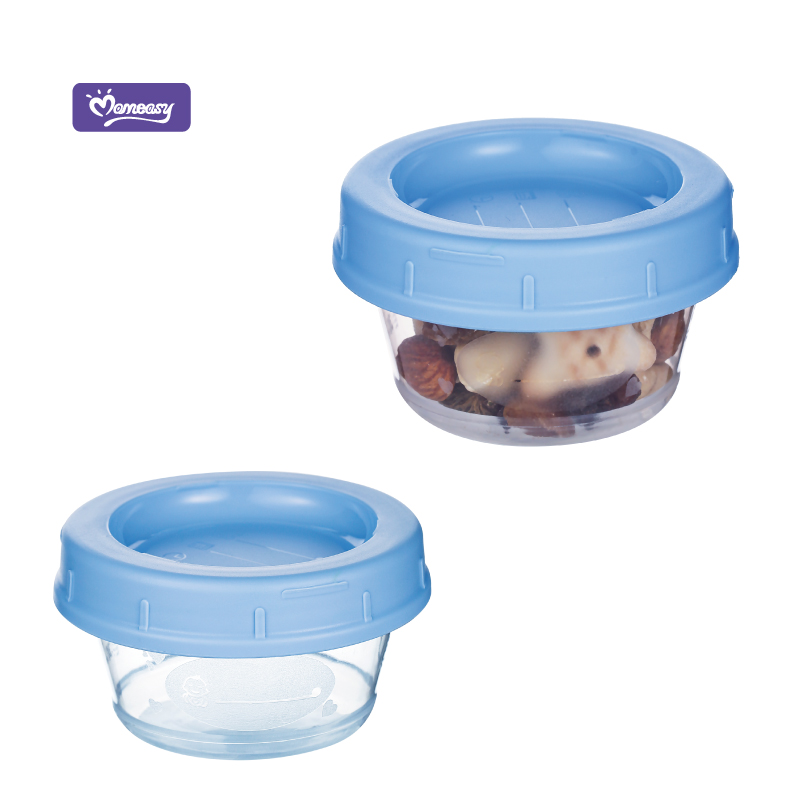 Momeasy 3pcs Multifunction Microwavable Storage Container Food Powder Milk Container with Label