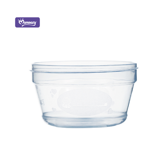 Momeasy 3pcs Multifunction Microwavable Storage Container Food Powder Milk Container with Label