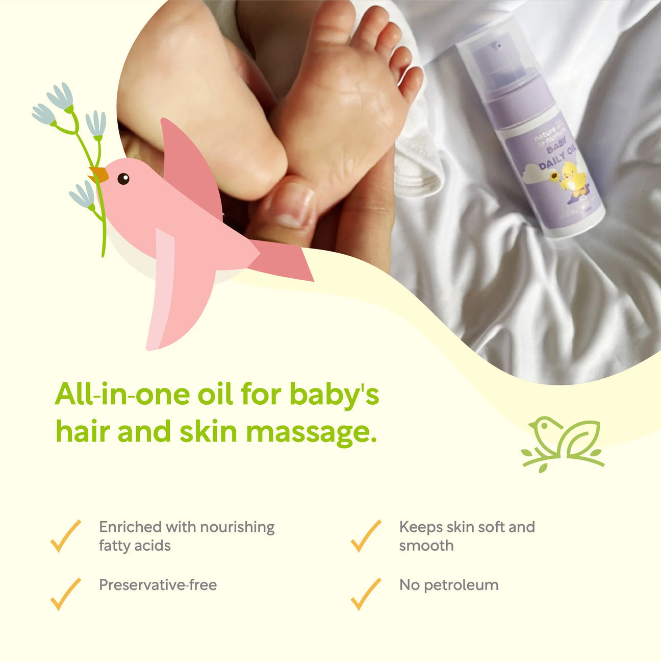 Nature to Nurture Daily Baby Oil