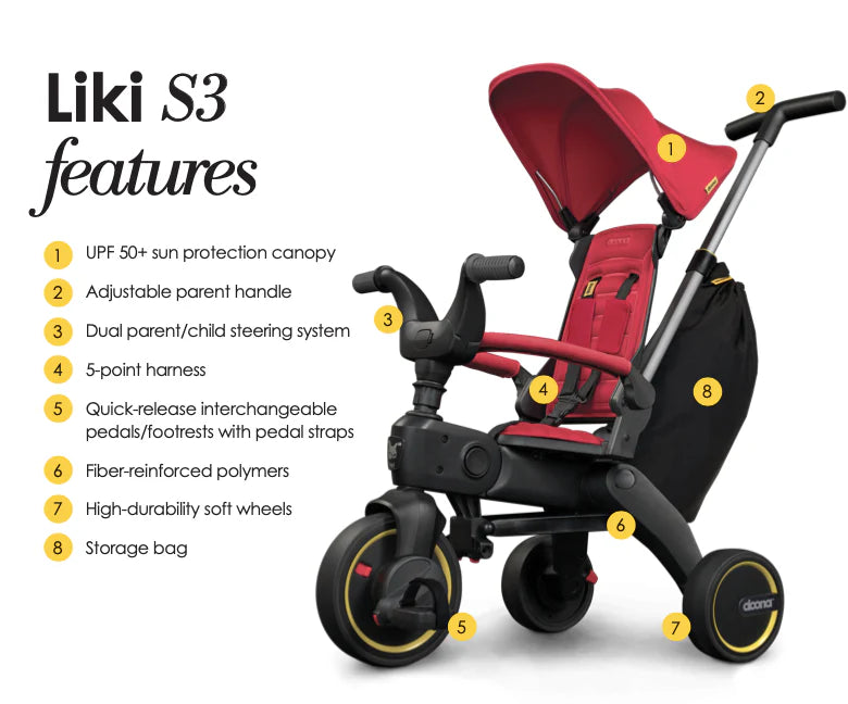 Doona Liki Trike- S3 (Grey Hound)