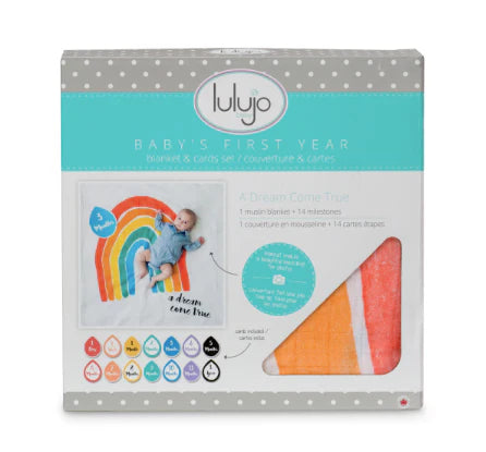 Lulujo Milestone Blanket & Card Set