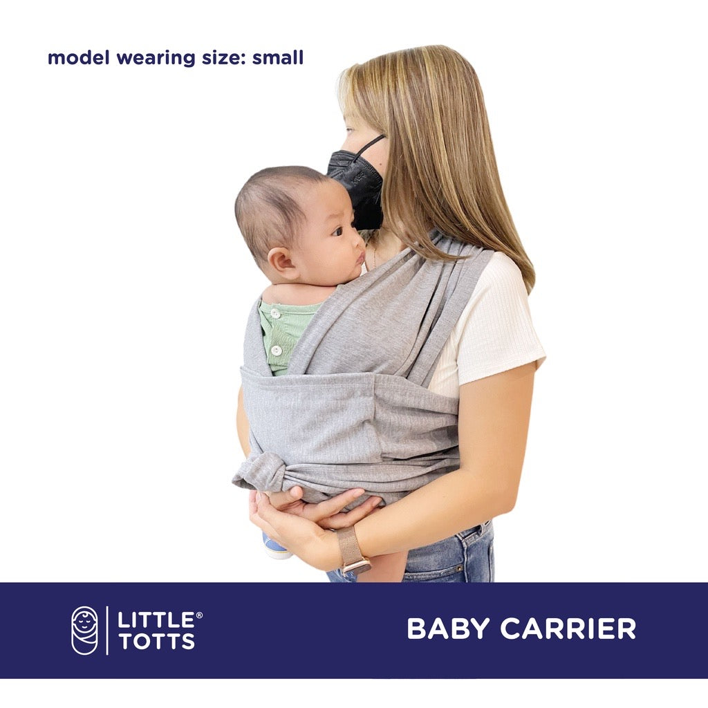 Little Totts Baby Carrier - Easy Wear T-shirt Like Cloth Baby Carrier (Gray Color)