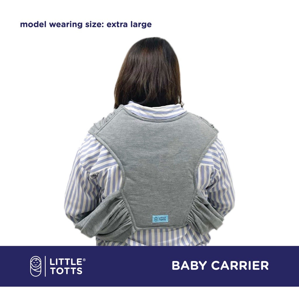 Little Totts Baby Carrier - Easy Wear T-shirt Like Cloth Baby Carrier (Gray Color)