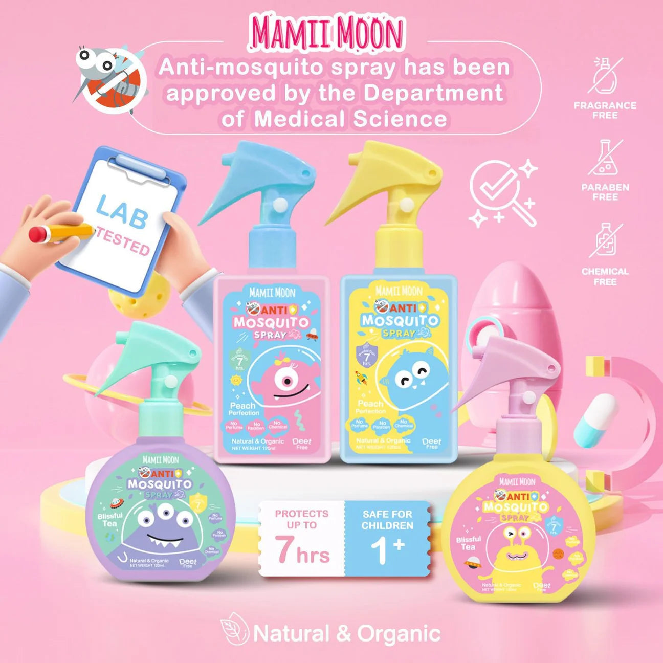 MAMII MOON ANTI-MOSQUITO SPRAY 120ML