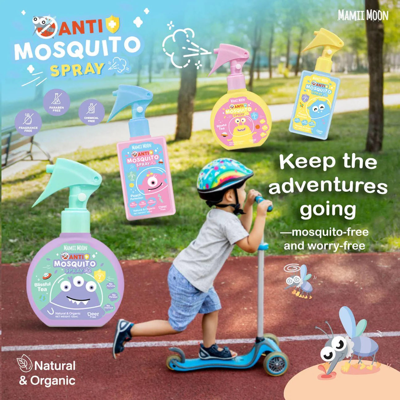 MAMII MOON ANTI-MOSQUITO SPRAY 120ML