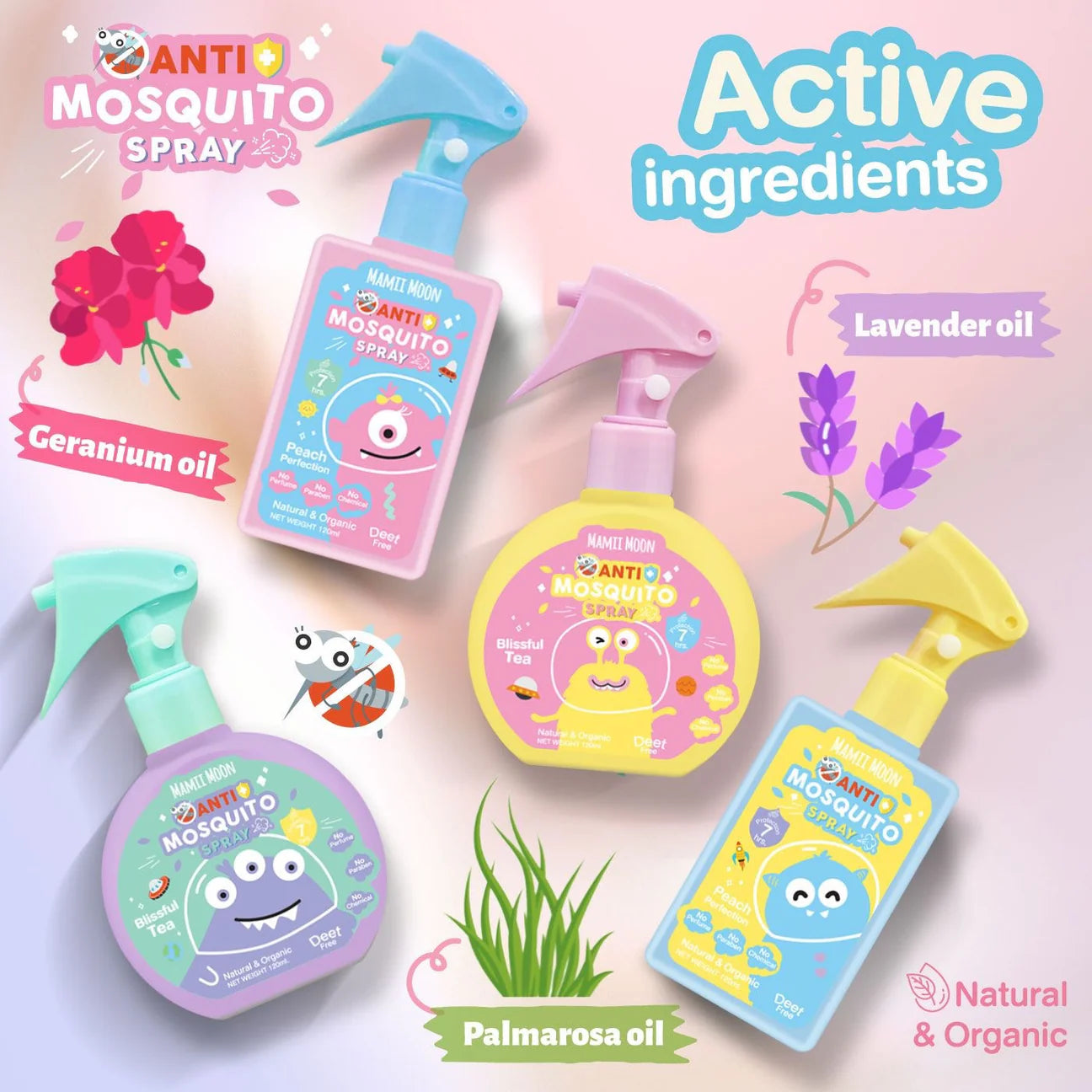 MAMII MOON ANTI-MOSQUITO SPRAY 120ML
