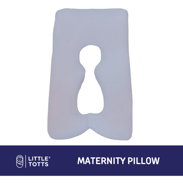 Little Totts Maternity Pillow (U-Shaped with Belly Support Hole)