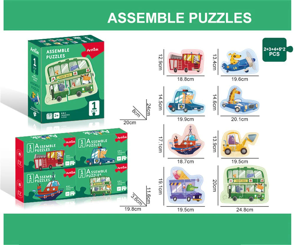 Little Fat Hugs Vehicle Jigsaw Puzzle