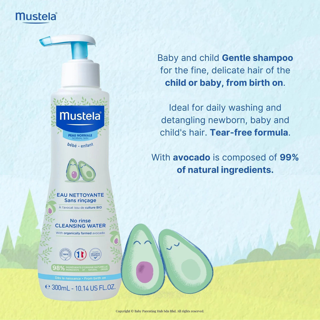 Mustela No Rinse Cleansing Water 300ml