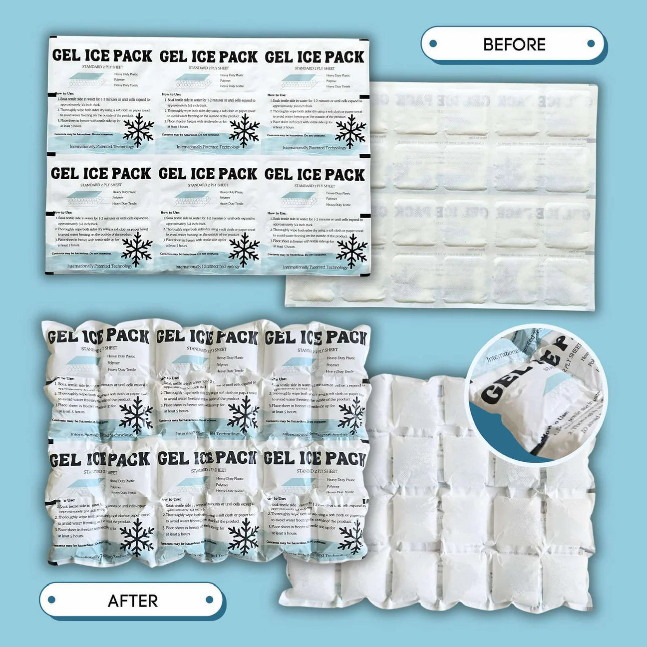 Gel Ice Pack Sheets