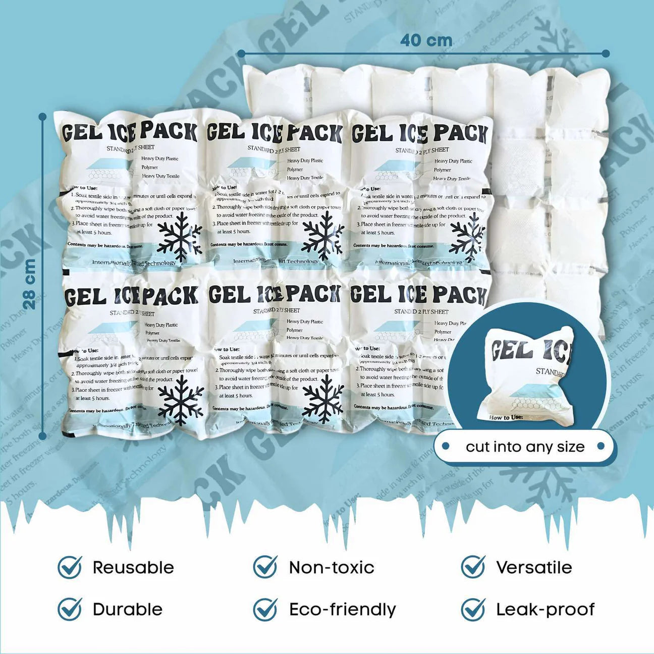 Gel Ice Pack Sheets