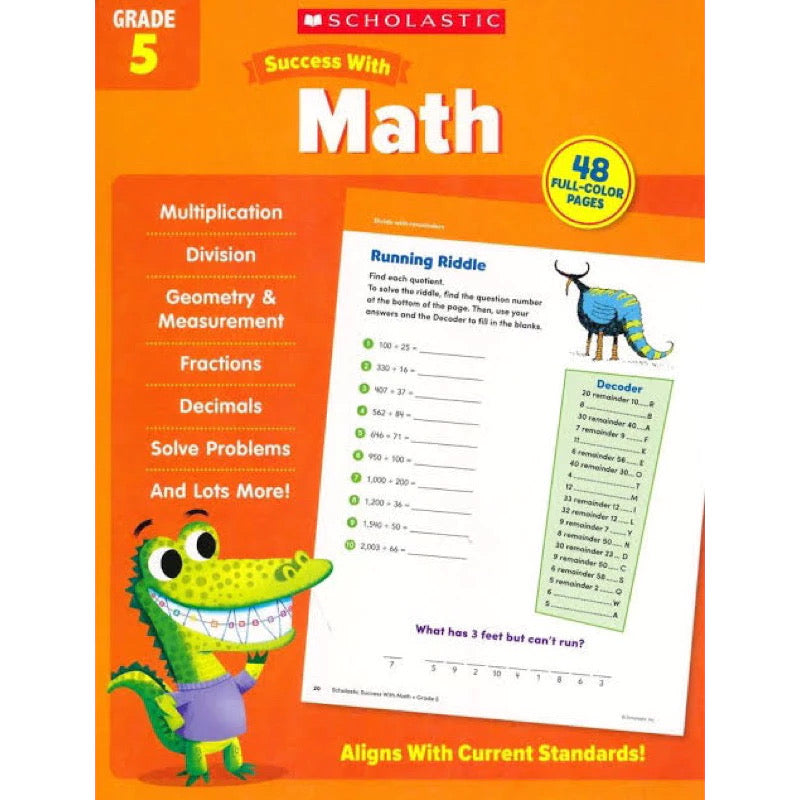 LFH Scholastic Success with Math Set Grade 1-5 Activity Book