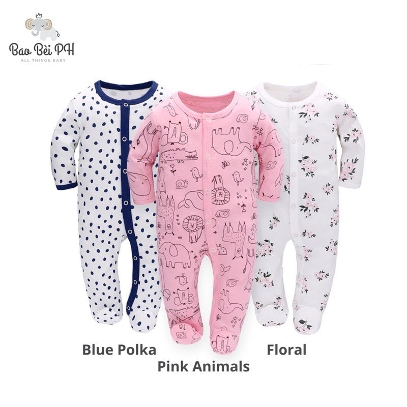 Bao Bei PH Coby Frogsuit Baby Sleepwear for 0-3, 3-6, 6-9 months 100% Cotton