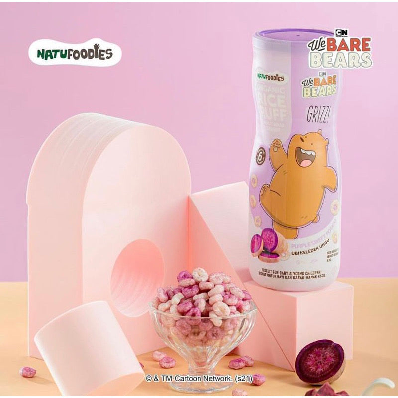 Natufoodies Organic Rice Puff We Bare Bears Edition