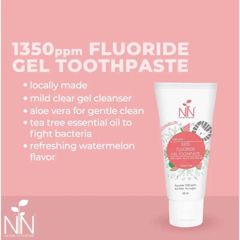 NATURE TO NURTURE KIDS FLUORIDE GEL TOOTHPASTE, 3 YEARS & UP