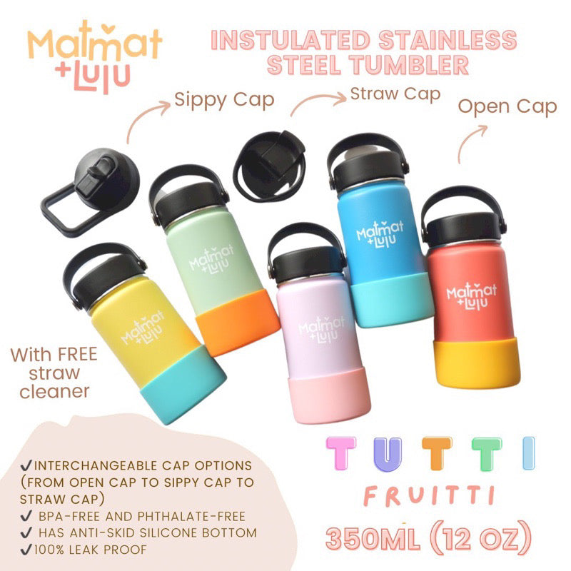 Matmat Lulu Tutti Fruiti Double Wall Insulated Stainless Steel Tumbler