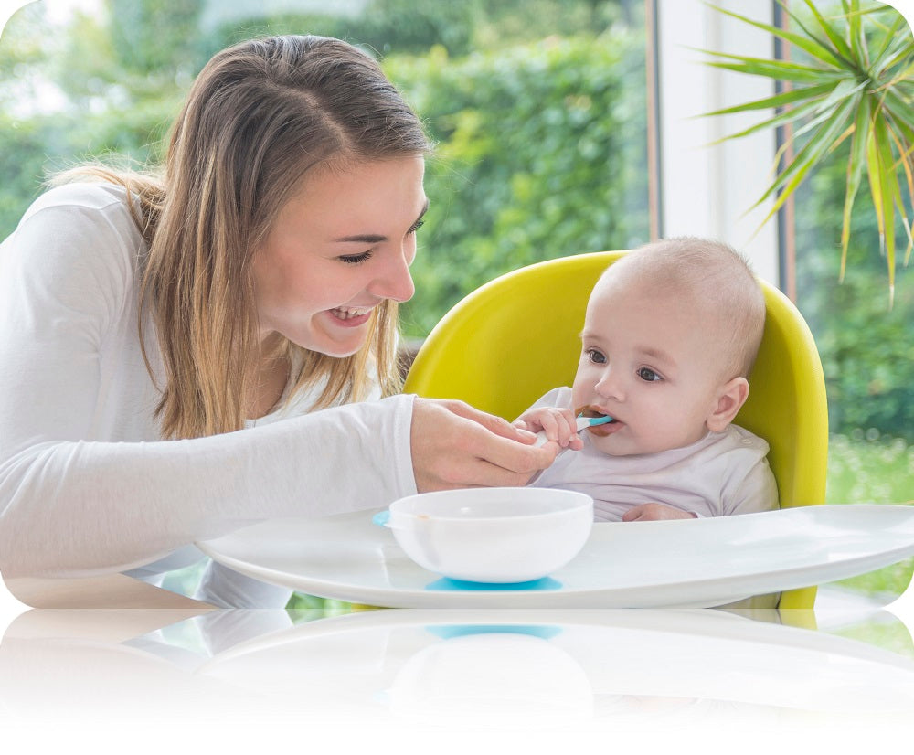 Kidsme Suction Bowl with Ideal Temperature Feeding Spoon Set