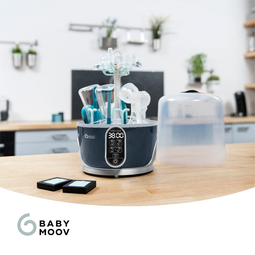 Babymoov Turbo Pure 2-in-1 Baby Bottle Sterilizer Dryer with HEPA Filter