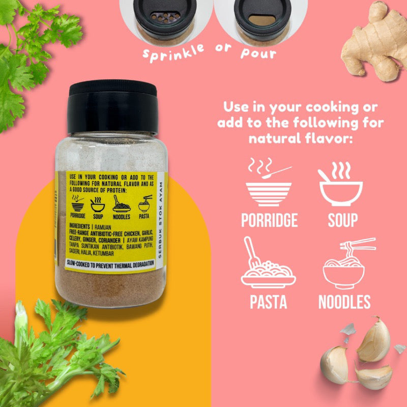 Little Baby Grains Free-Range Antibiotic-Free Chicken Stock Powder