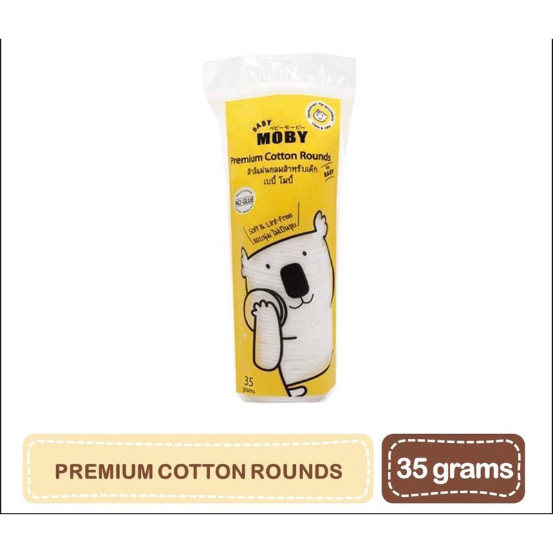Baby Moby Premium Cotton Rounds (35 grams)