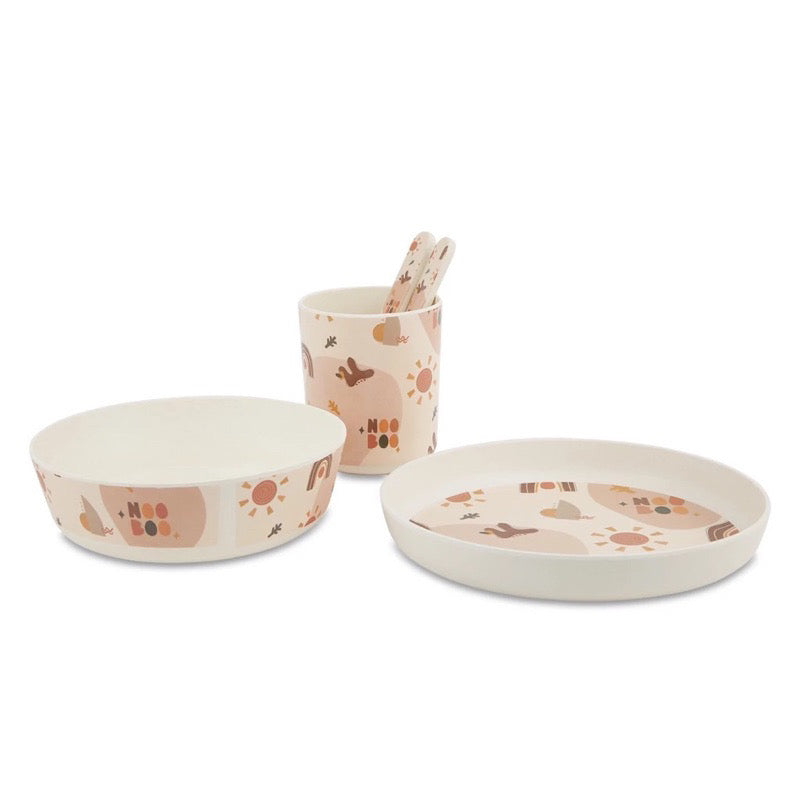 Nooboo Little Foodies Plant Fibre 5 pc. Dinnerware