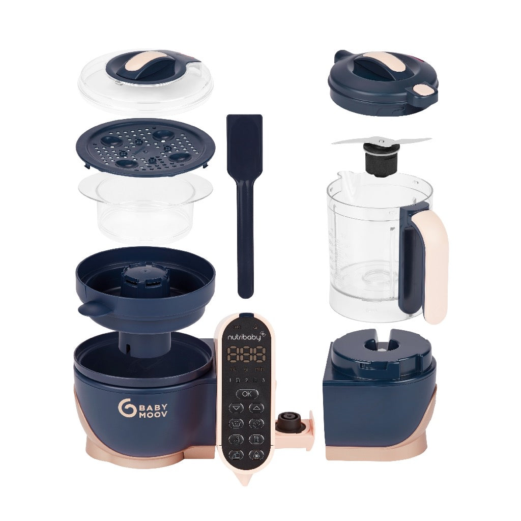 Babymoov Nutribaby+ XL 6-In-1 Large Capacity Multi-Purpose Baby and Adult Food Processor