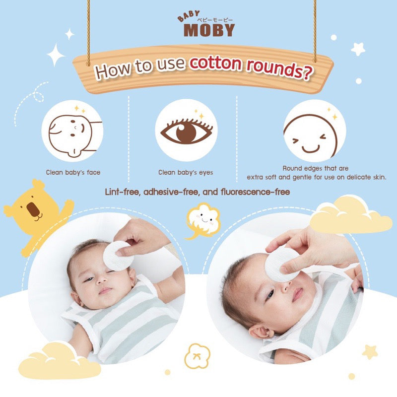 Baby Moby Premium Cotton Rounds (35 grams)
