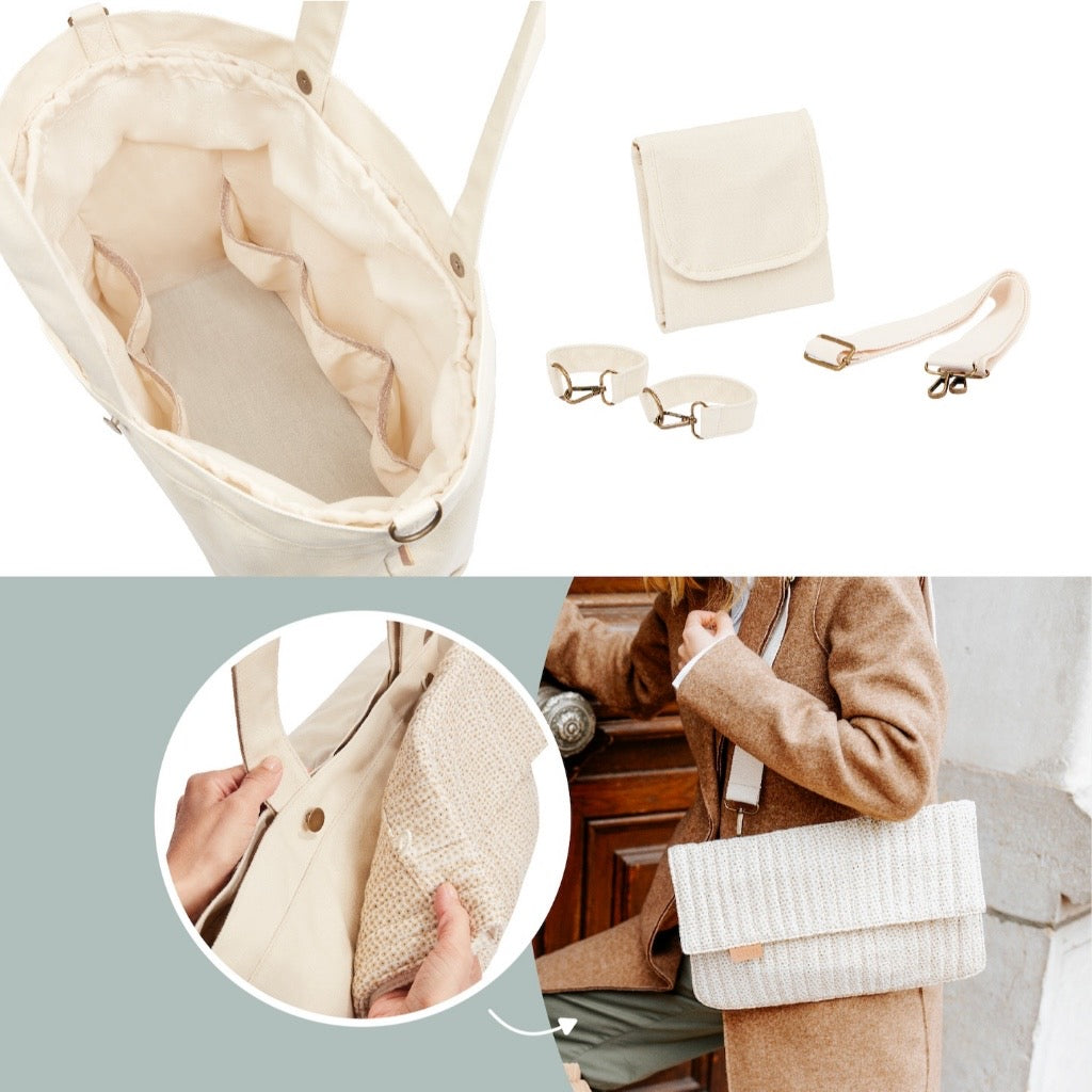 Babymoov Diaper Tote Bag w/ Accessories (Changing mat, pushchair clips and a shoulder strap)