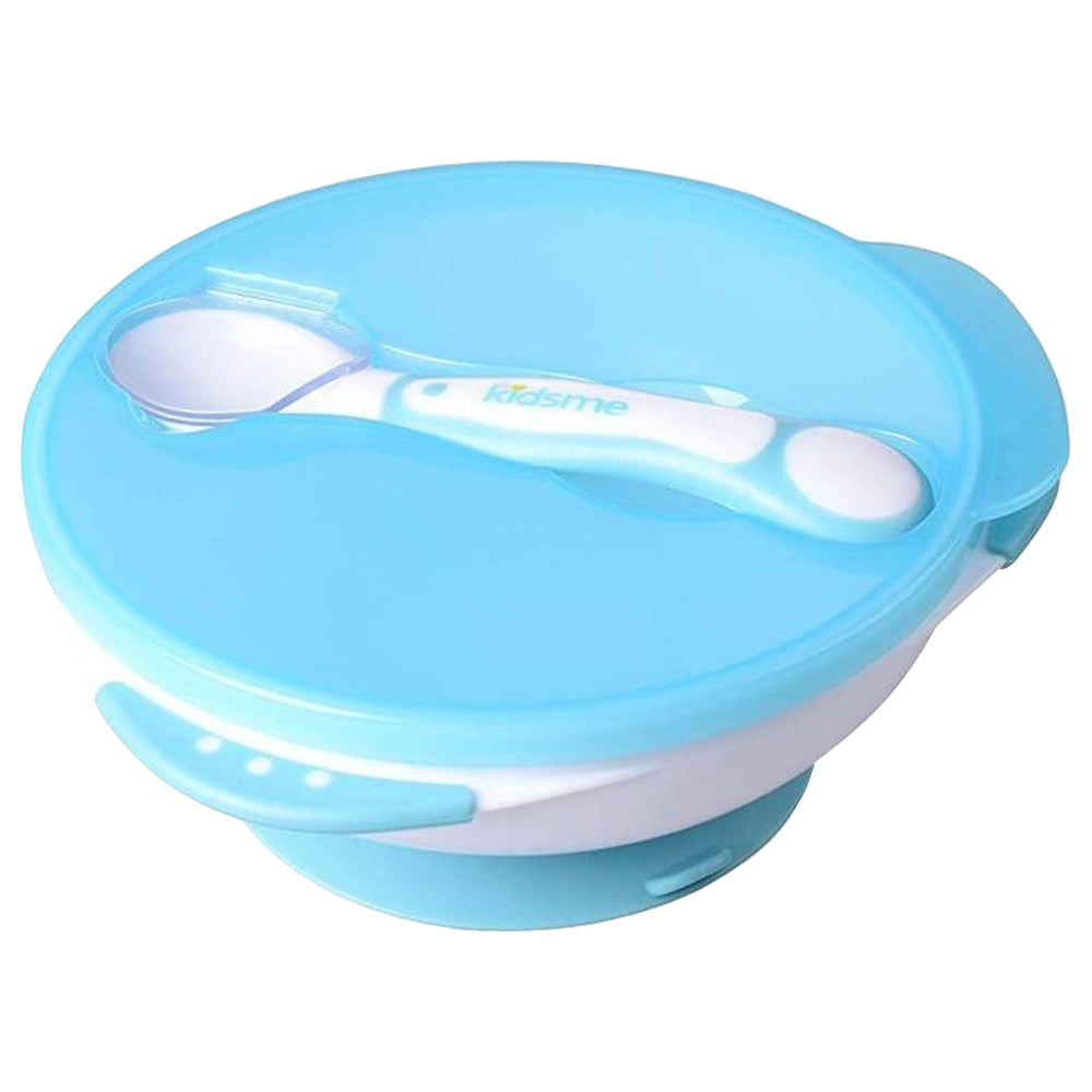 Kidsme Suction Bowl with Ideal Temperature Feeding Spoon Set