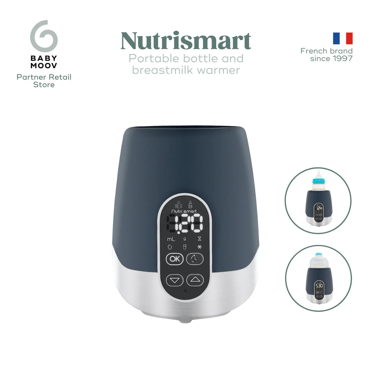 Babymoov Nutrismart Fast and Portable Bottle / Breast Milk Warmer