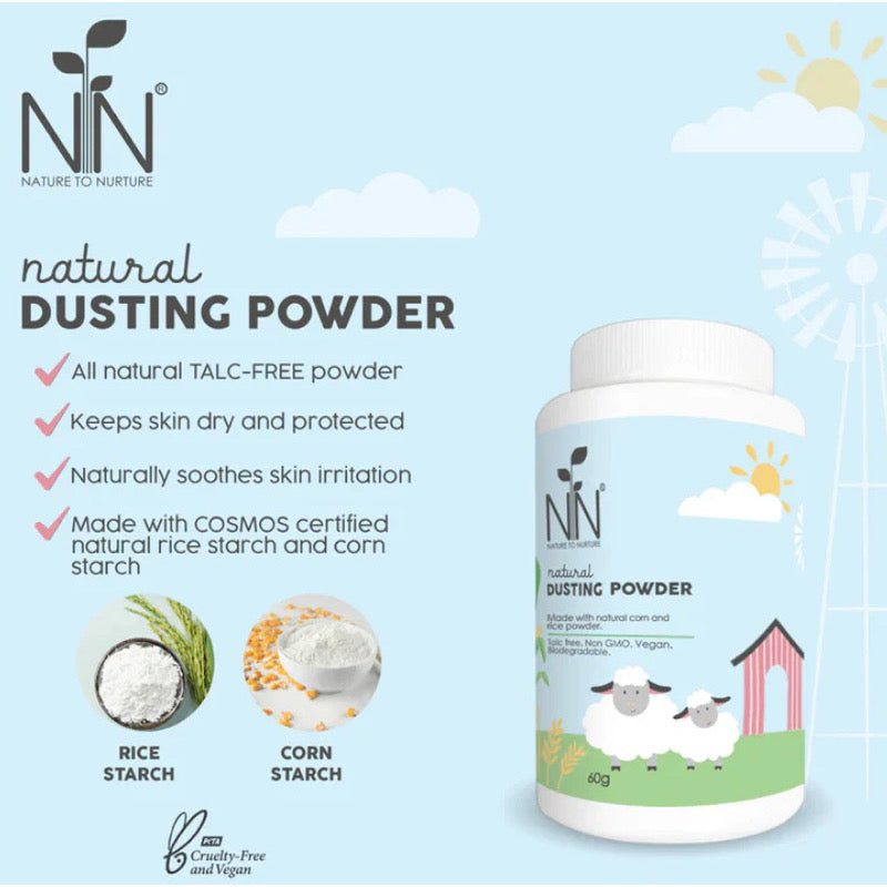 NATURE TO NURTURE DUSTING BABY POWDER 60G