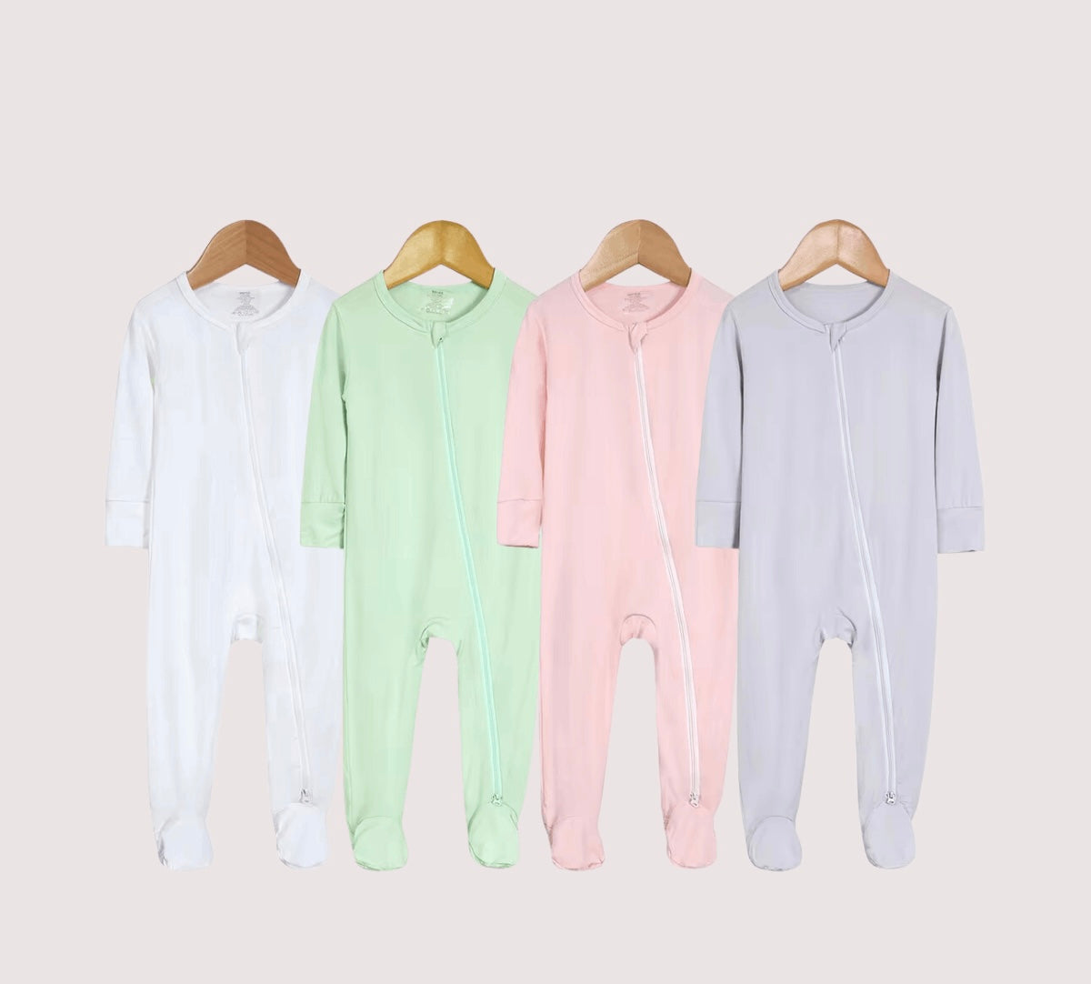 Littles Organic Bamboo Footed Sleepsuit