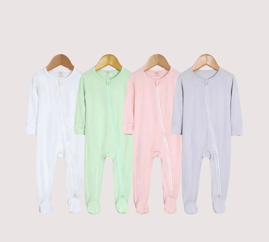 Littles Organic Bamboo Footed Sleepsuit