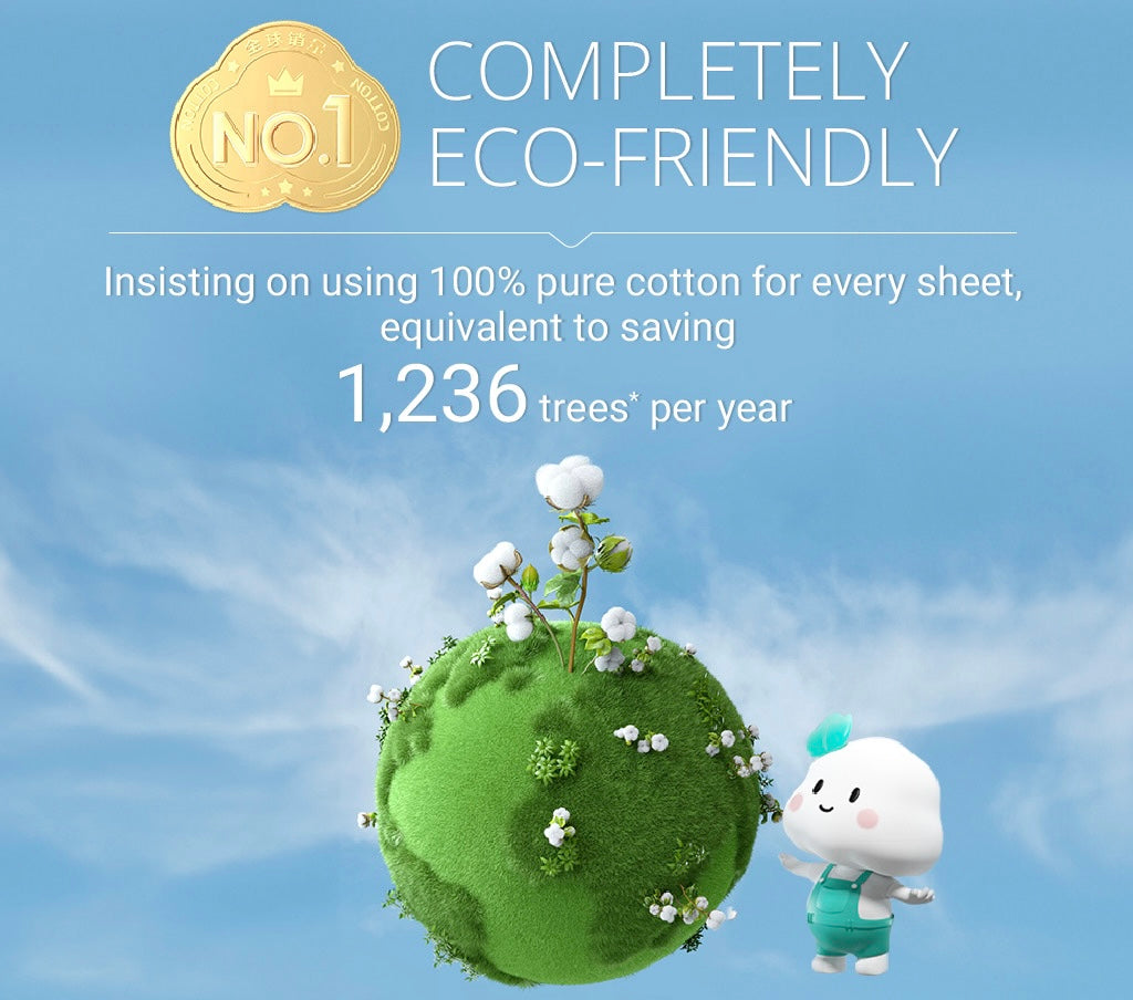 Purcotton Cotton Tissue Roll 50s