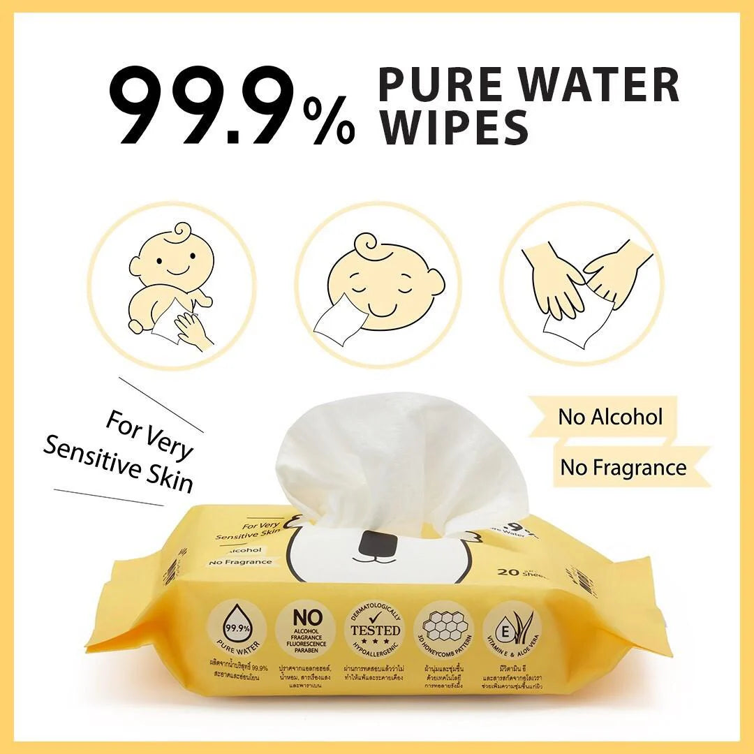Baby Moby Pure Water Wipes