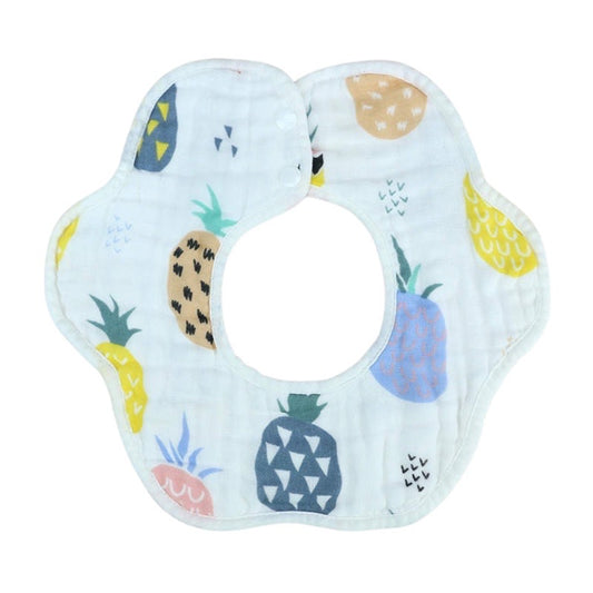 Bao Bei PH Law Petal Rotating Gauze Bib or Towel for Newborn Baby Drool Washcloth with Liner