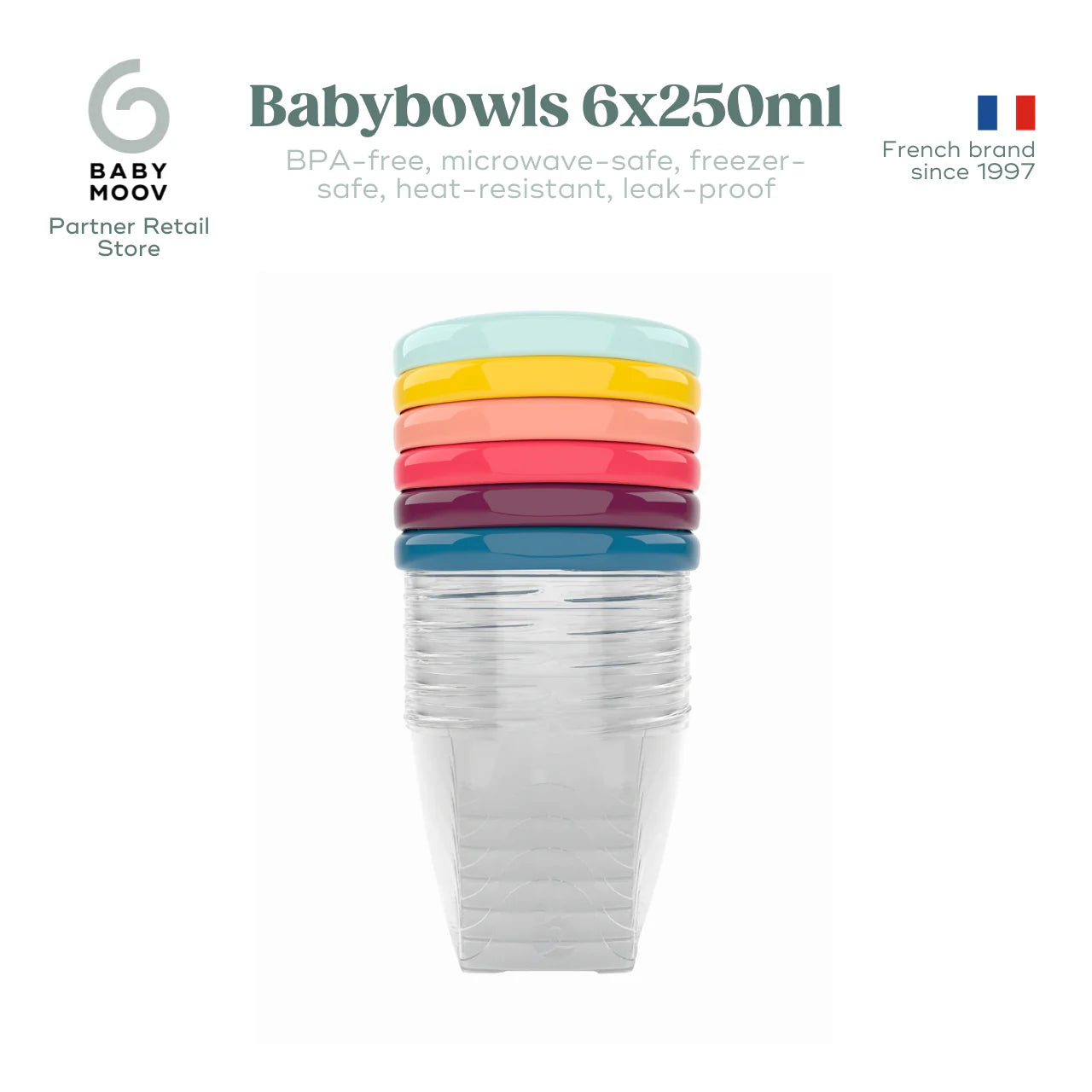 Babymoov Babybowls Airtight Food Storage Containers