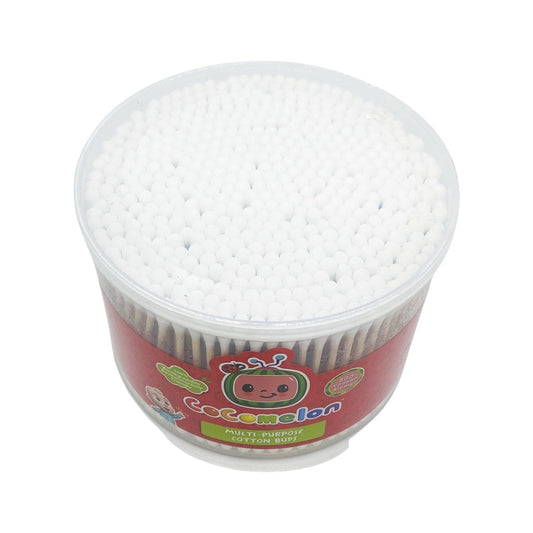 Tender Luv CoComelon Cotton Buds Cotton Swab 500 tips Wood Stem for Baby and Adult