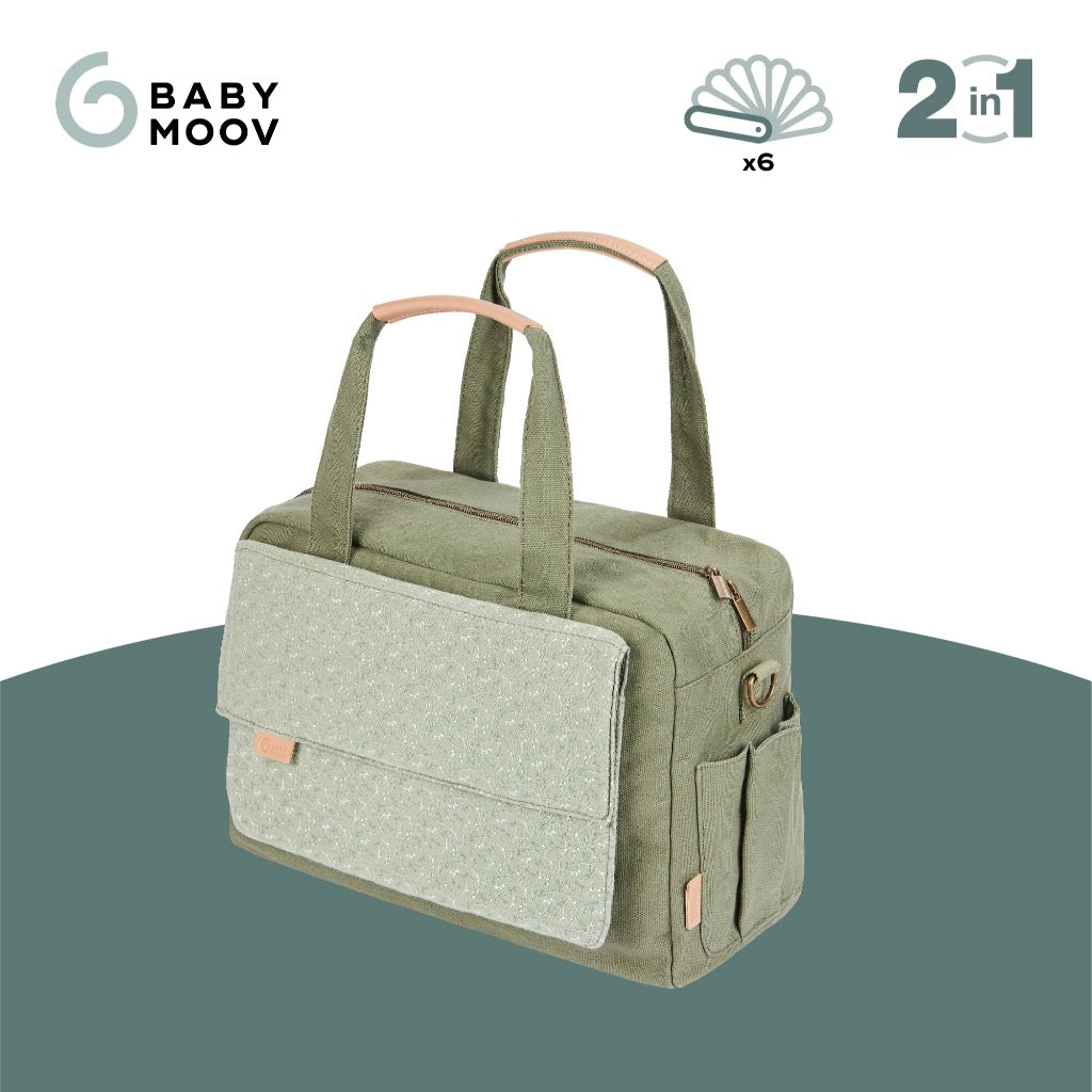 Babymoov Day to Day Abstract Diaper Changing Bag w/ Accessories (Changing mat, detachable pouch)