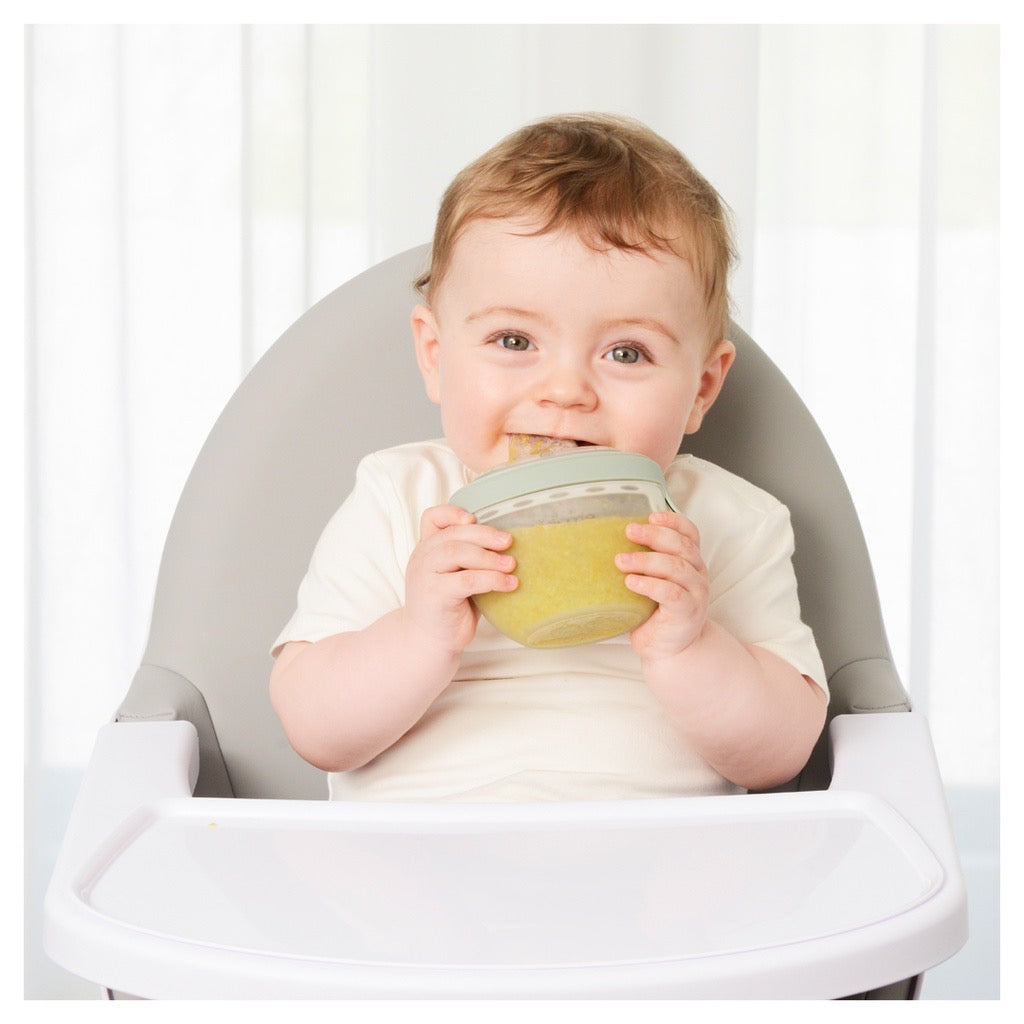 Kidsme 2-in-1 Silicone Oval Bottle Feeding System - Plum
