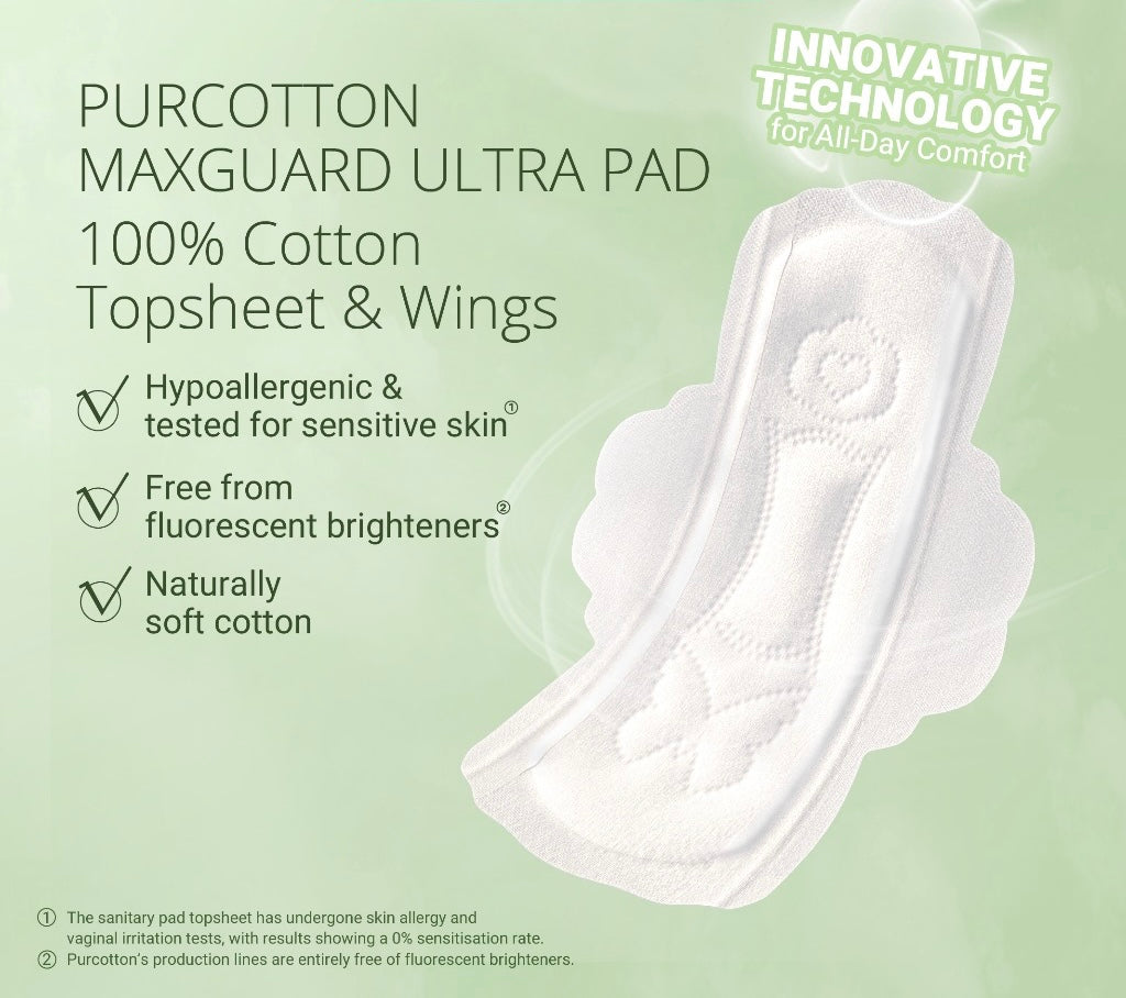 Purcotton MaxGuard Unscented Ultra Sanitary Pad 8 pcs (360mm)